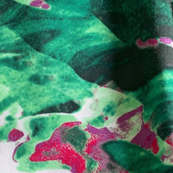 Adidas Climalite Compression Workout Leggings Cropped 21” Inseam Black Multi M - Picture 4 of 9